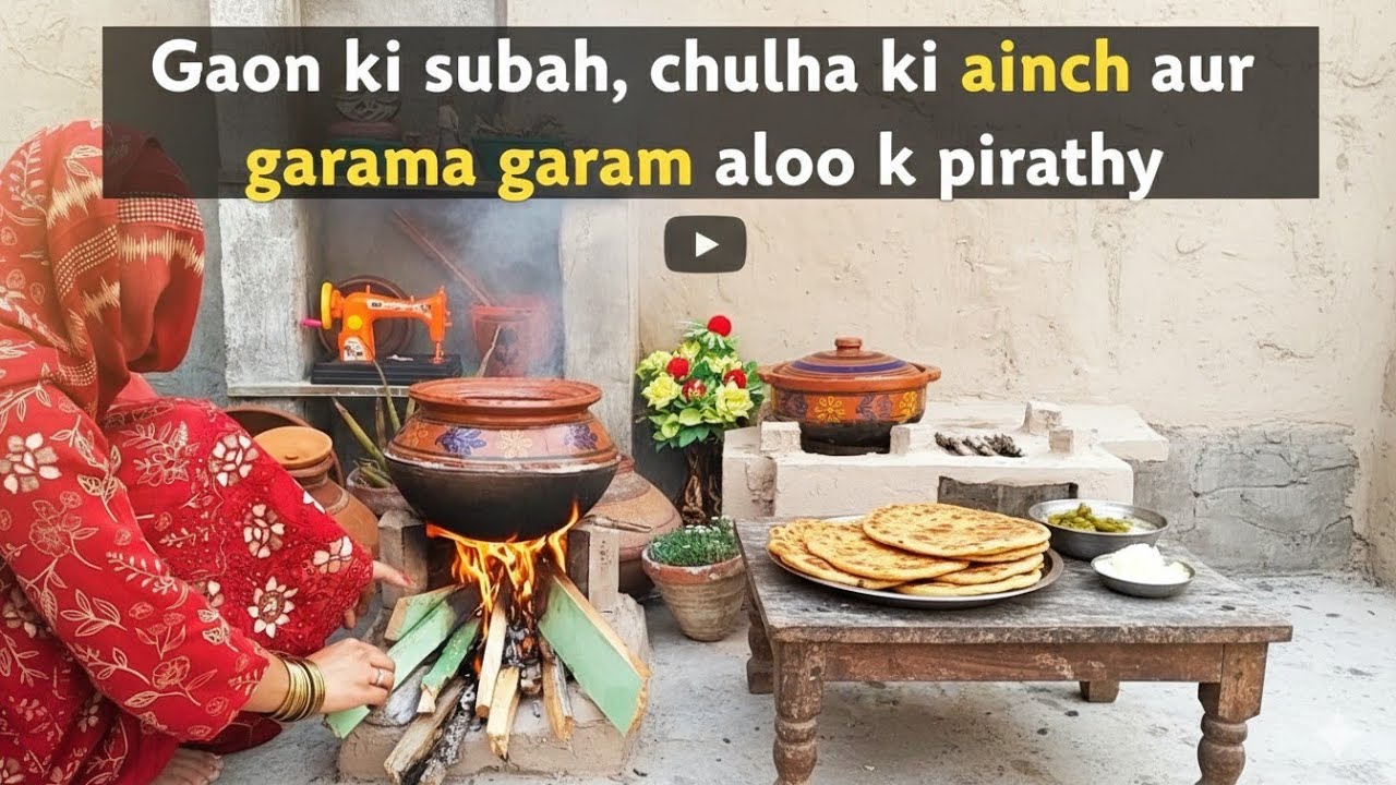 How to make aloo paratha |Aloo k parathy in Desi Village style 