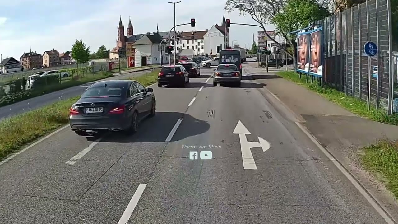 Mit dem LKW in Deutschland, Worms Am Rhein, Fahren mit dem LKW in Worms Deutschland