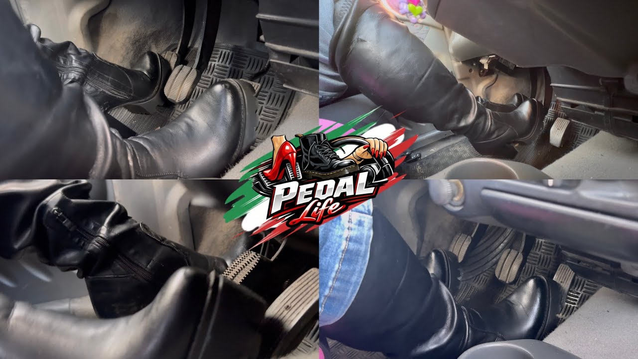 PEDAL PUMPING DRIVING-Today I'm walking around in boots.