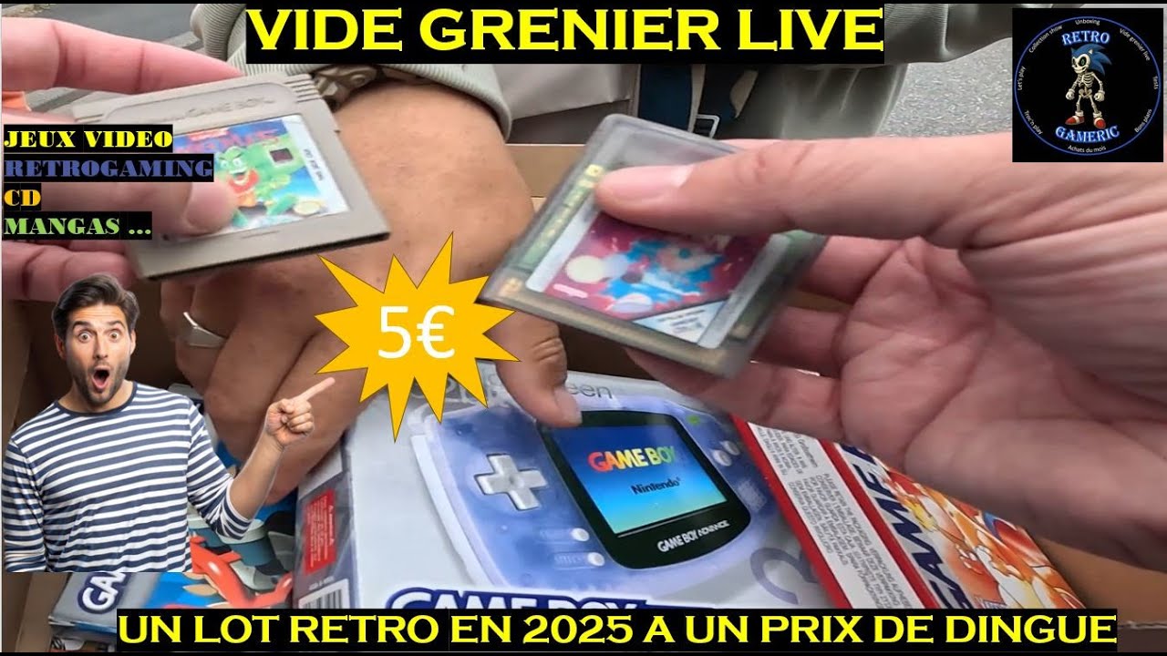 VIDE GRENIER LIVE : CARNAGE LOTS RETRO DANS CE VG : NINTENDO ,  PS1 ET UNE PEPITE SUR SWITCH