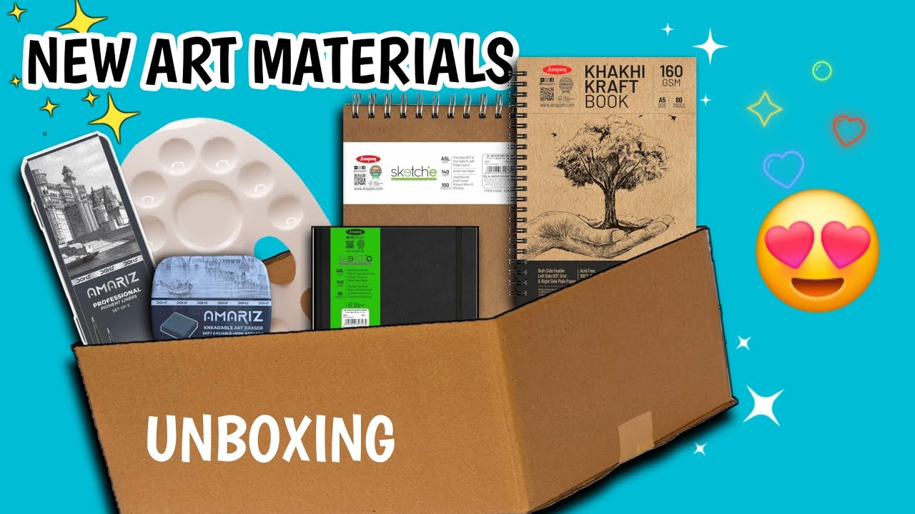 My New Art Materials unboxing 😍 || Unboxing New Art Supplies