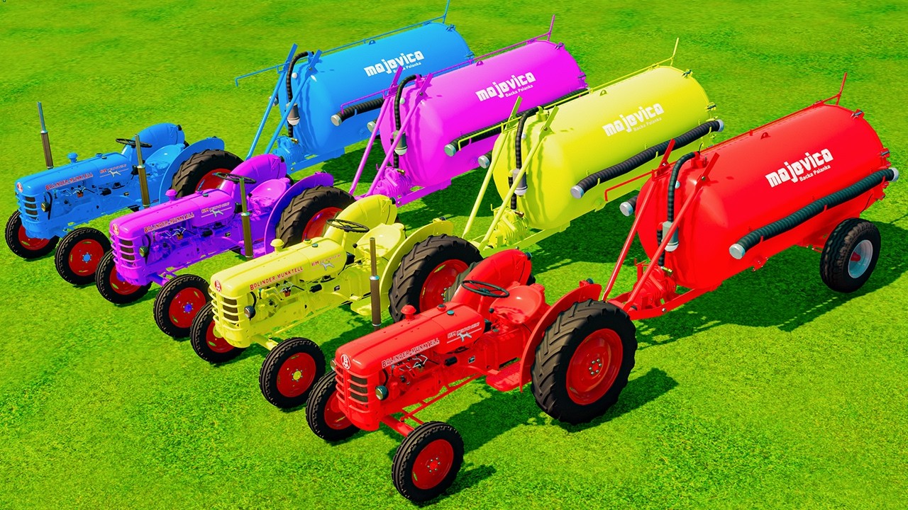 Work with Colors - Slurry Tanker with Mini Tractors | Farming Simulator 22