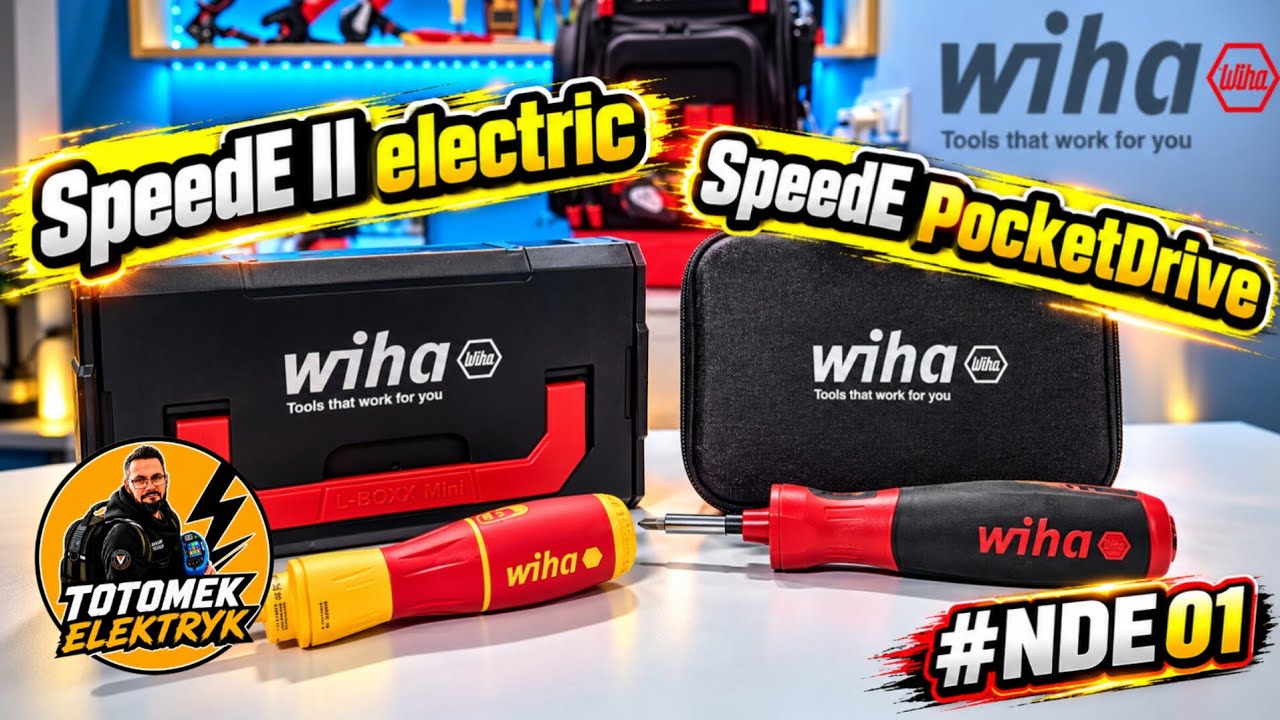 Narzędzia dla elektryka ꟾ Wiha speedE II electric ꟾ Wiha speedE PocketDrive ꟾ Prezentacja i test ꟾ