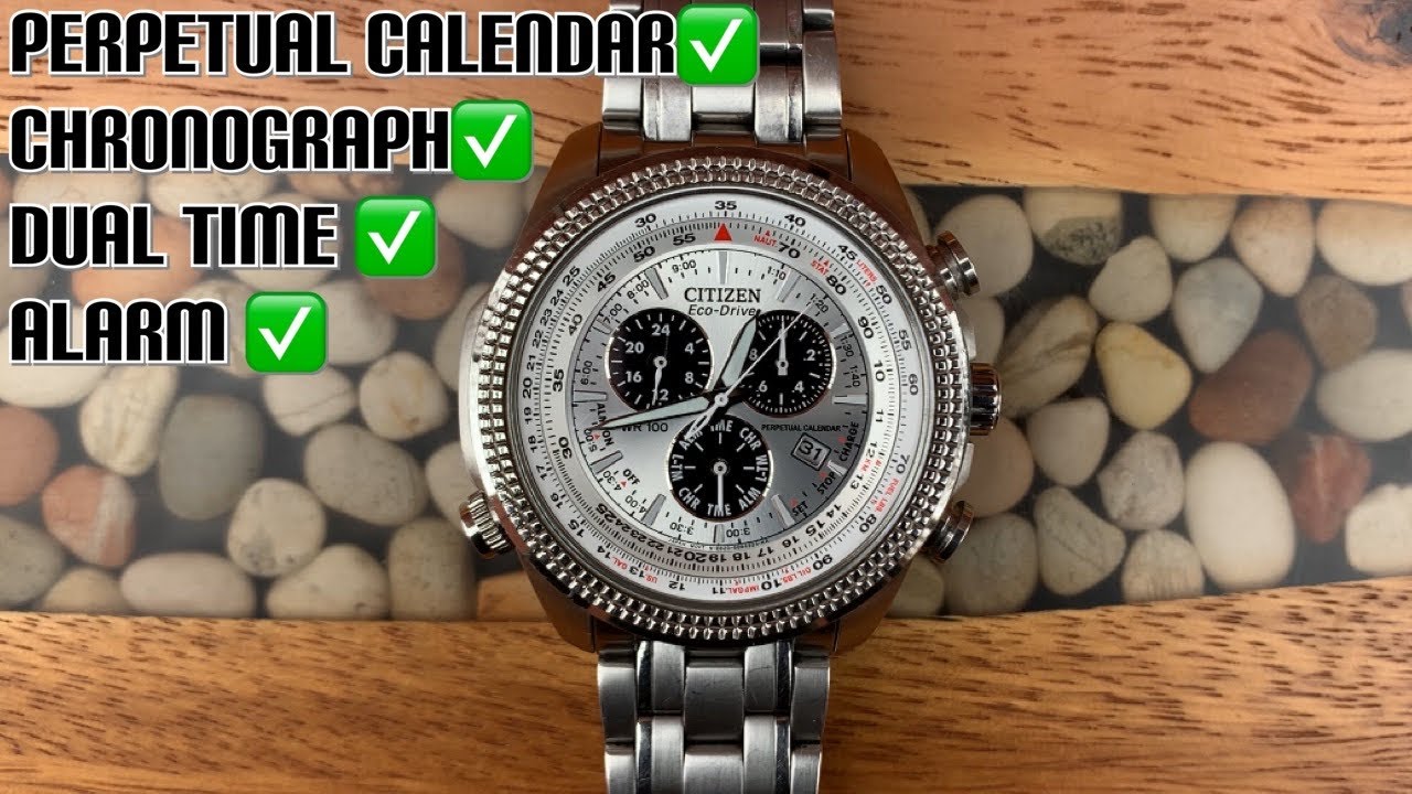 Review and How-To: The Citizen BL5400-52A Perpetual Calendar, Chronograph, Alarm, and Local Time