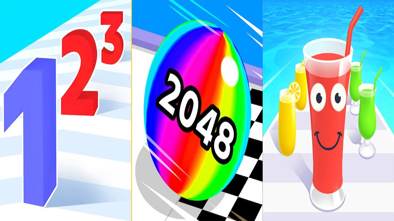 Number Master VS Ball Run 2048 VS Juice Run - All Levels Gameplay Android iOS Ep 1
