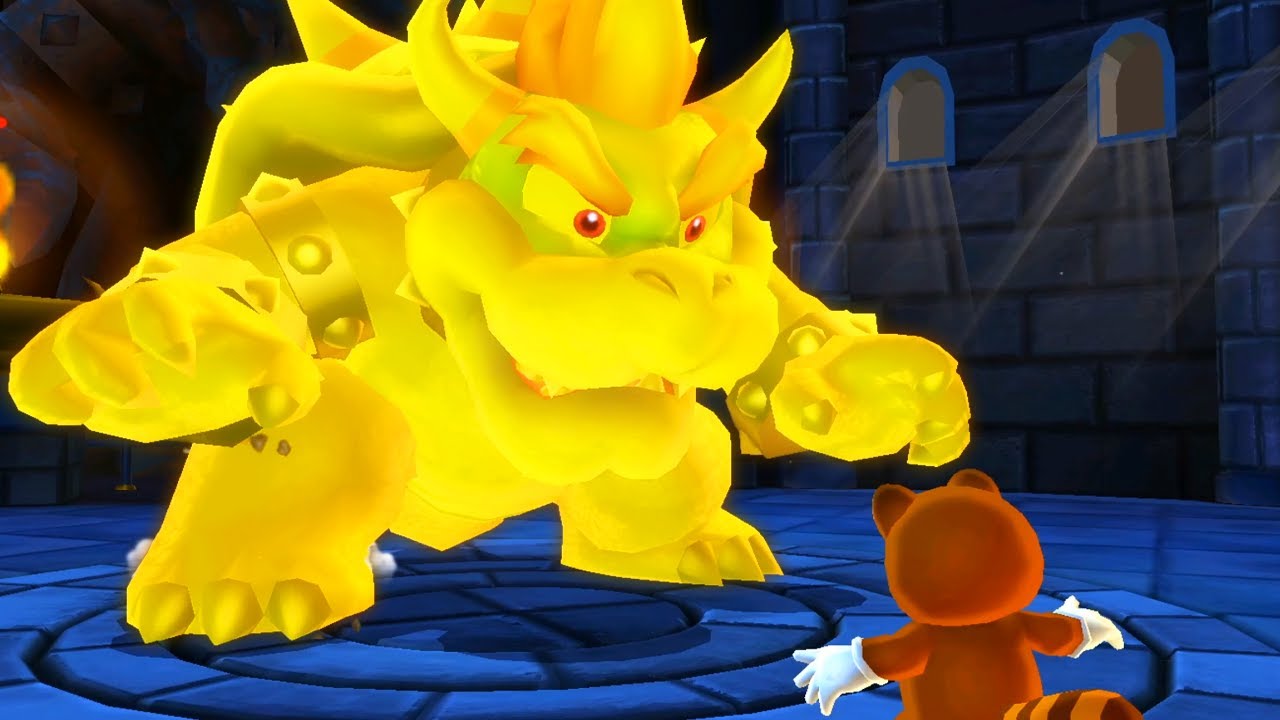 Super Mario 3D Land - Golden Bowser Boss Battle
