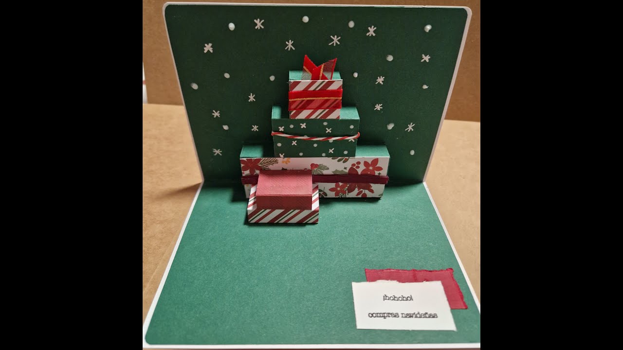 Tarjeta de Navidad Pop- up