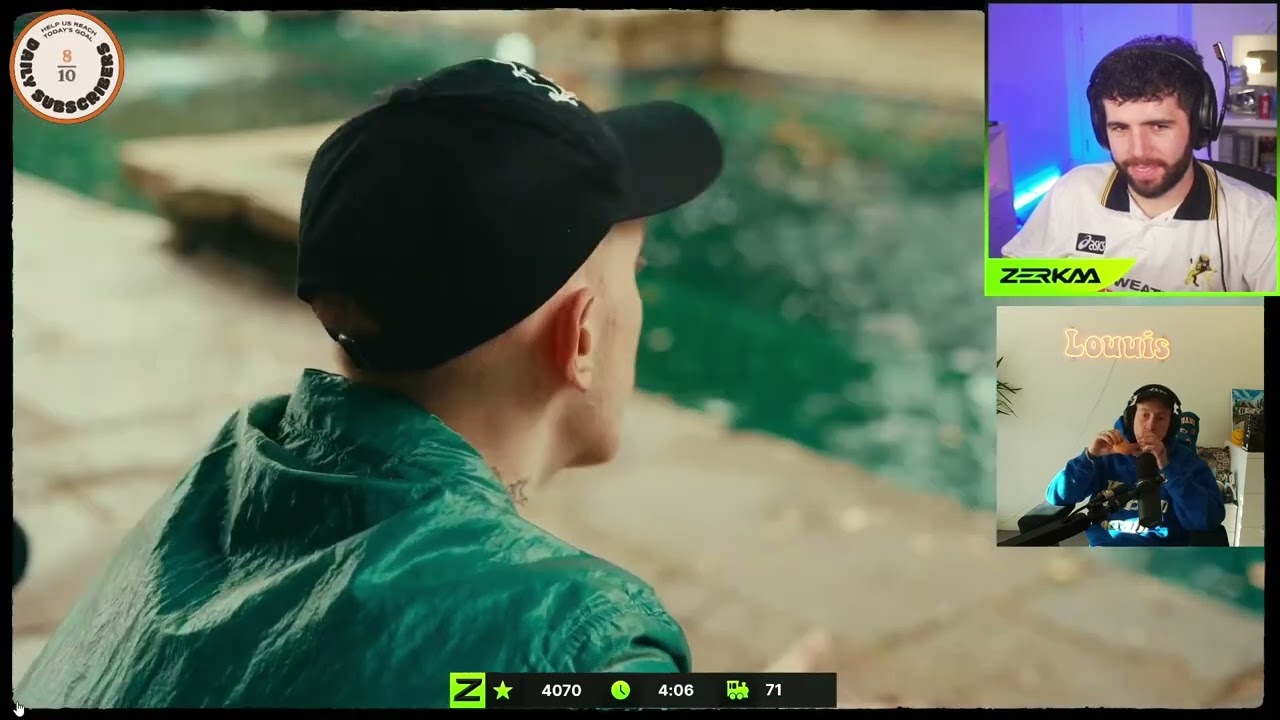 Louu Reacts to Zerkaa Reacting to His NEW SONG 👀