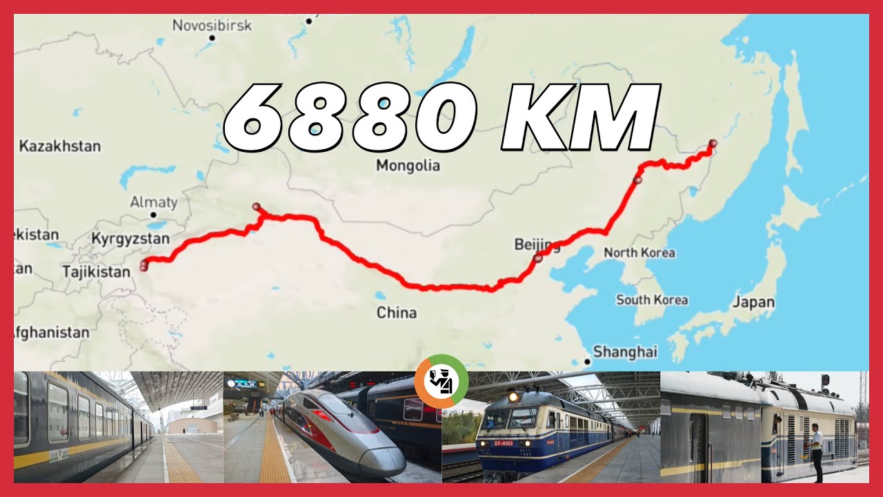 Rail Journey across the World's Widest Time Zone