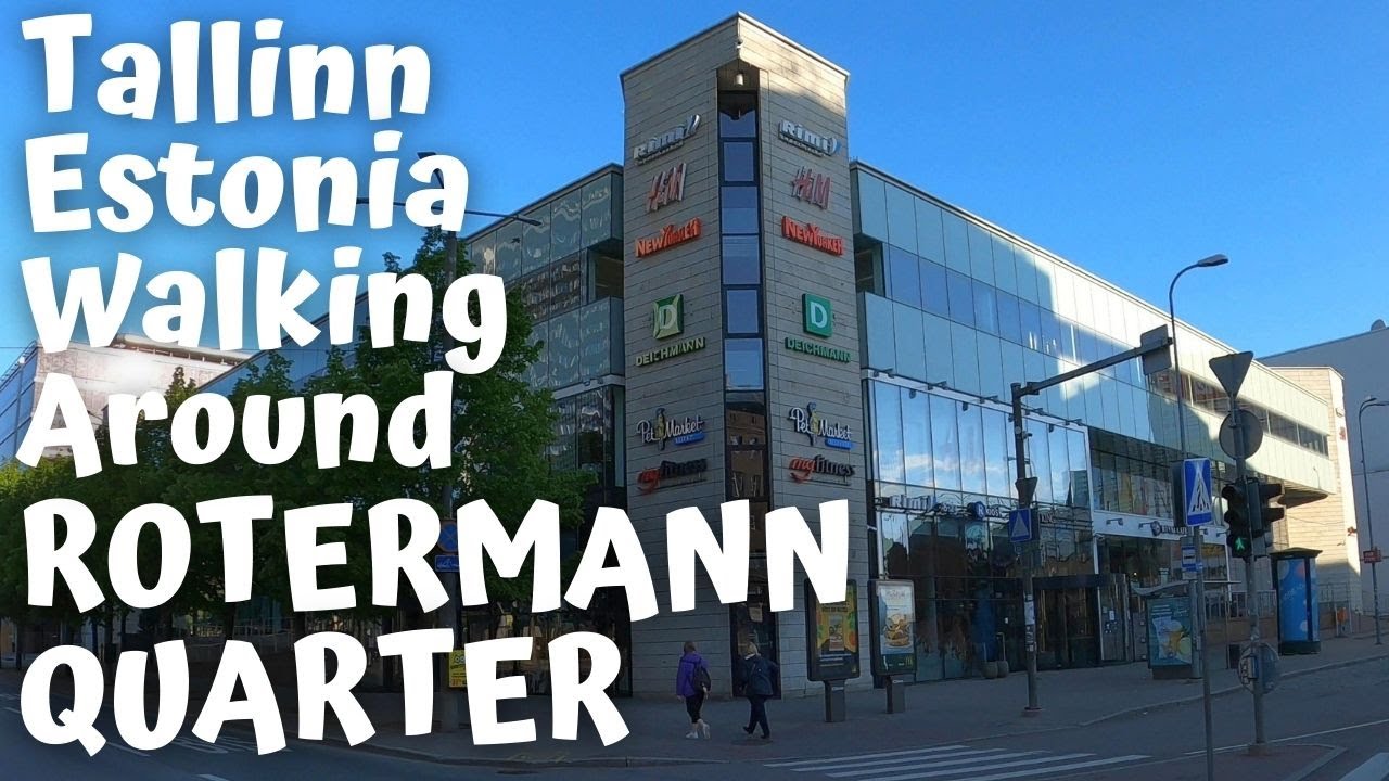 Estonia Tallinn Walking Around Rotermann Quarter [4K]