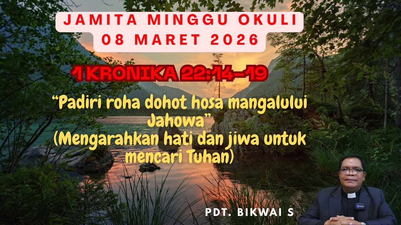 JAMITA MINGGU OKULI, 08 MARET 2026