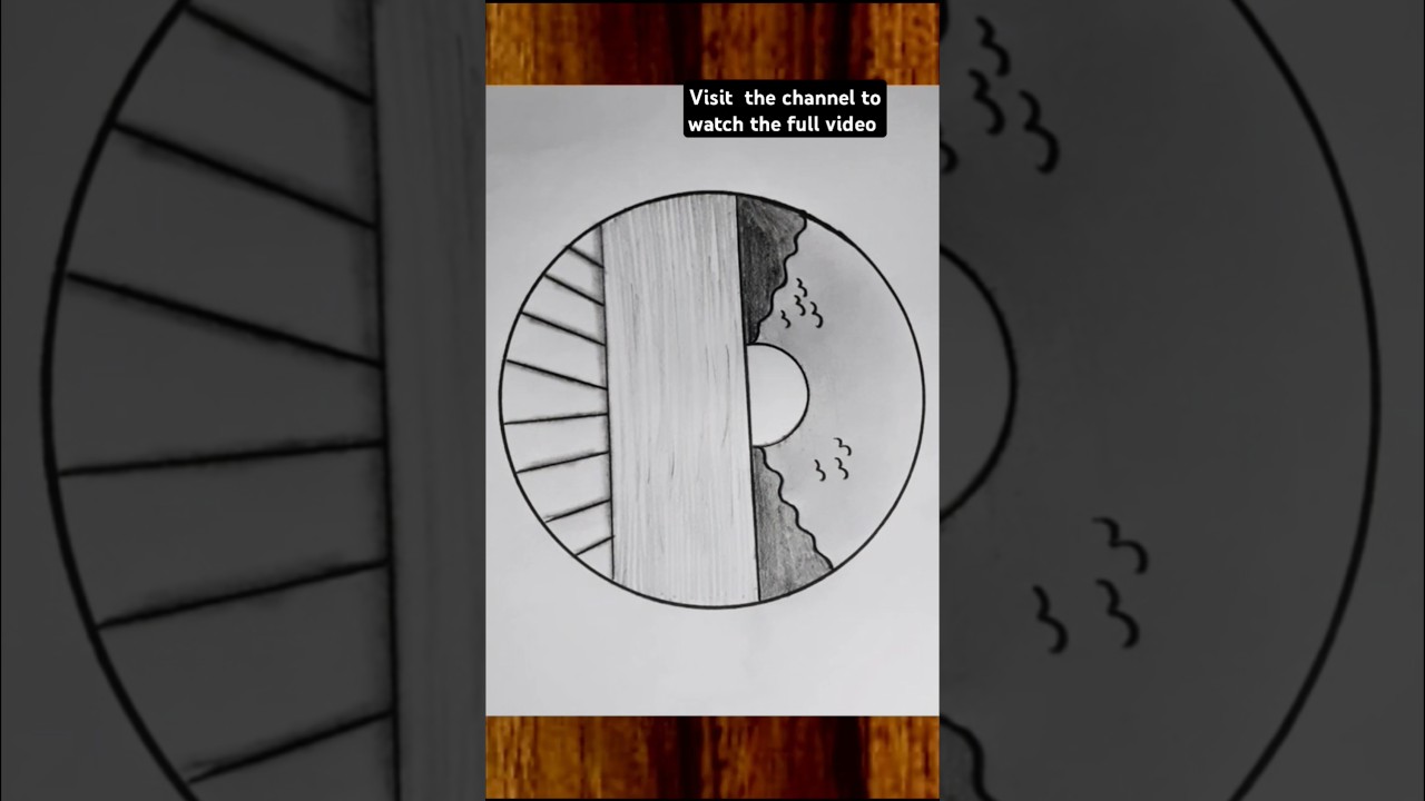 Circle Drawing#easyscenary#scenery#circlescenery#circle#art#drawing#cat#pencil#easydrawing#sketch#yt