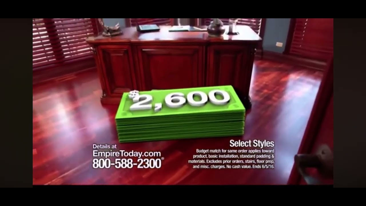 Empire Today Double Your Dollars Sale Commercial 