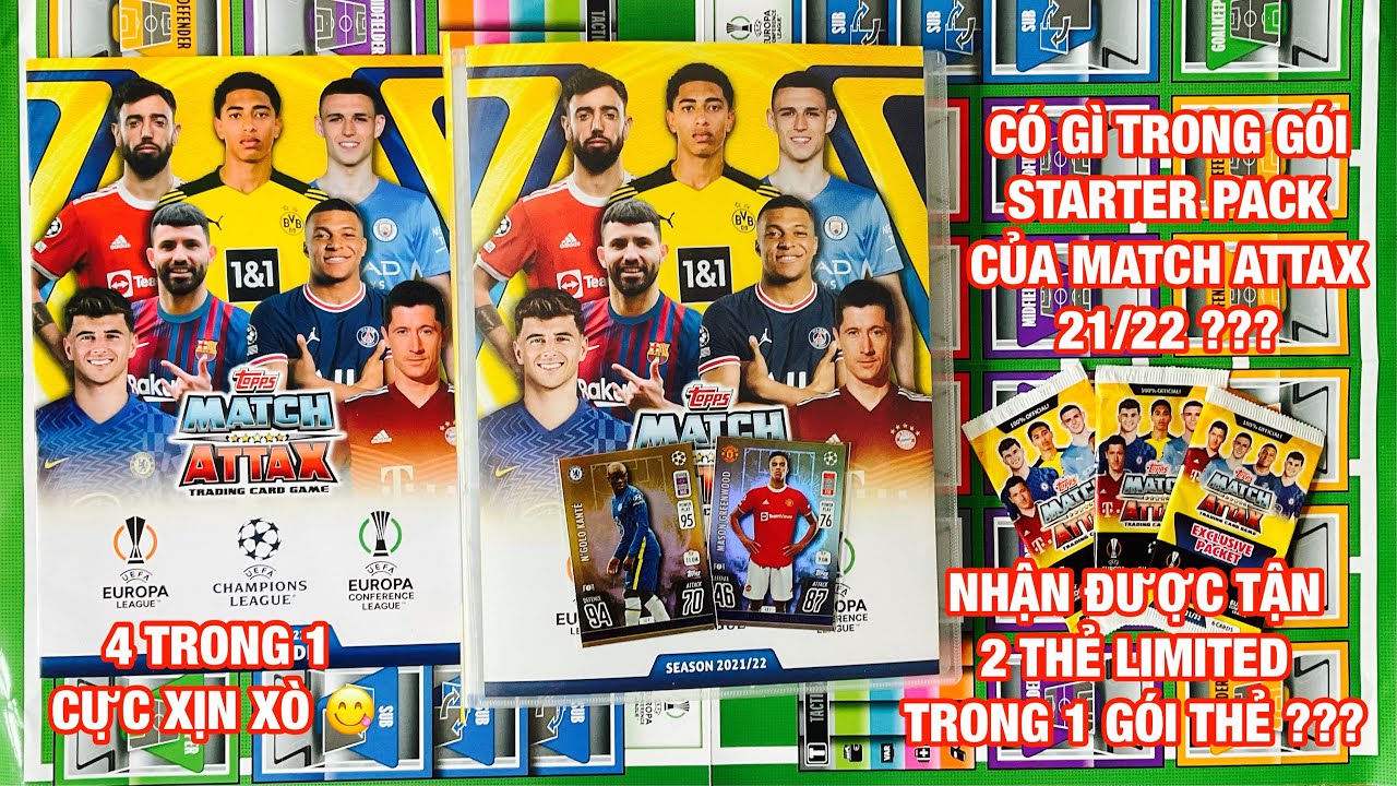 MATCH ATTAX 21/22 #3 | Khui gói Starter Pack MA 21/22 | Album đựng hơn 1000 thẻ ??? [ KT REVIEW ! ]