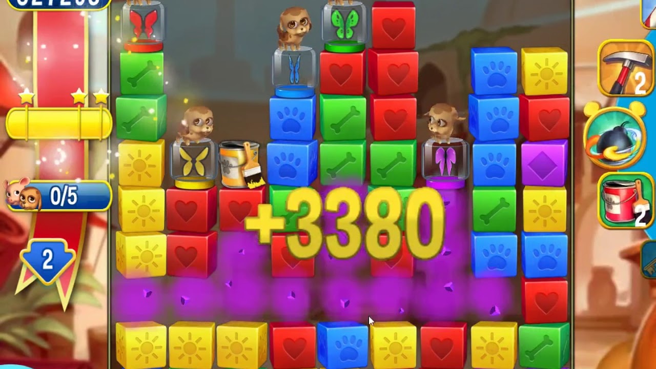 Pet Rescue Saga Level 3032 - NO BOOSTERS | SKILLGAMING ✔️