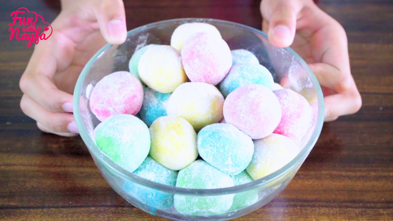 Cara Bikin BOLA-BOLA SUSU PELANGI Paling Mudah & Cepat - DIY Rainbow Milk Balls #FunCooking