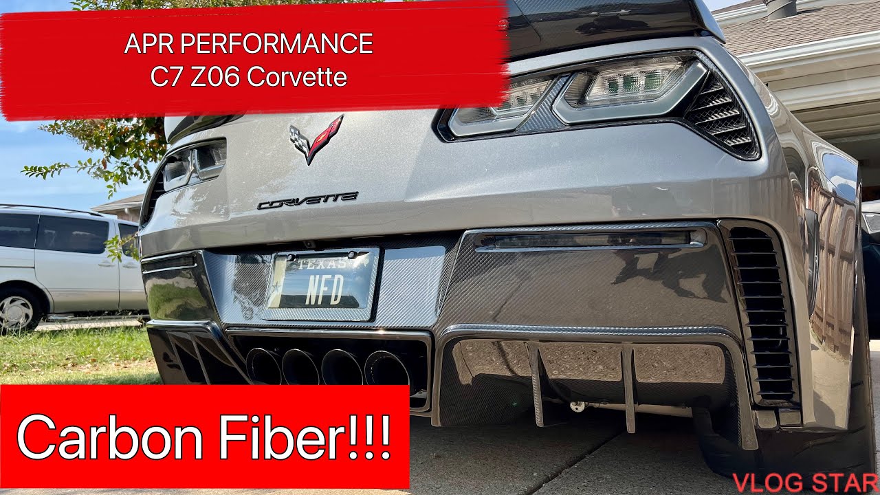 APR Performance C7 Z06 Corvette Carbon Fiber parts . And walk around