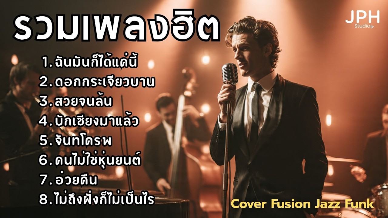 รวมเพลงฮิตใน TikTok มาแรง ใหม่ เพลงดังไวรัล Cover สไตล์ Fusion Jazz Funk คุ้นหู  JPH Vol.5