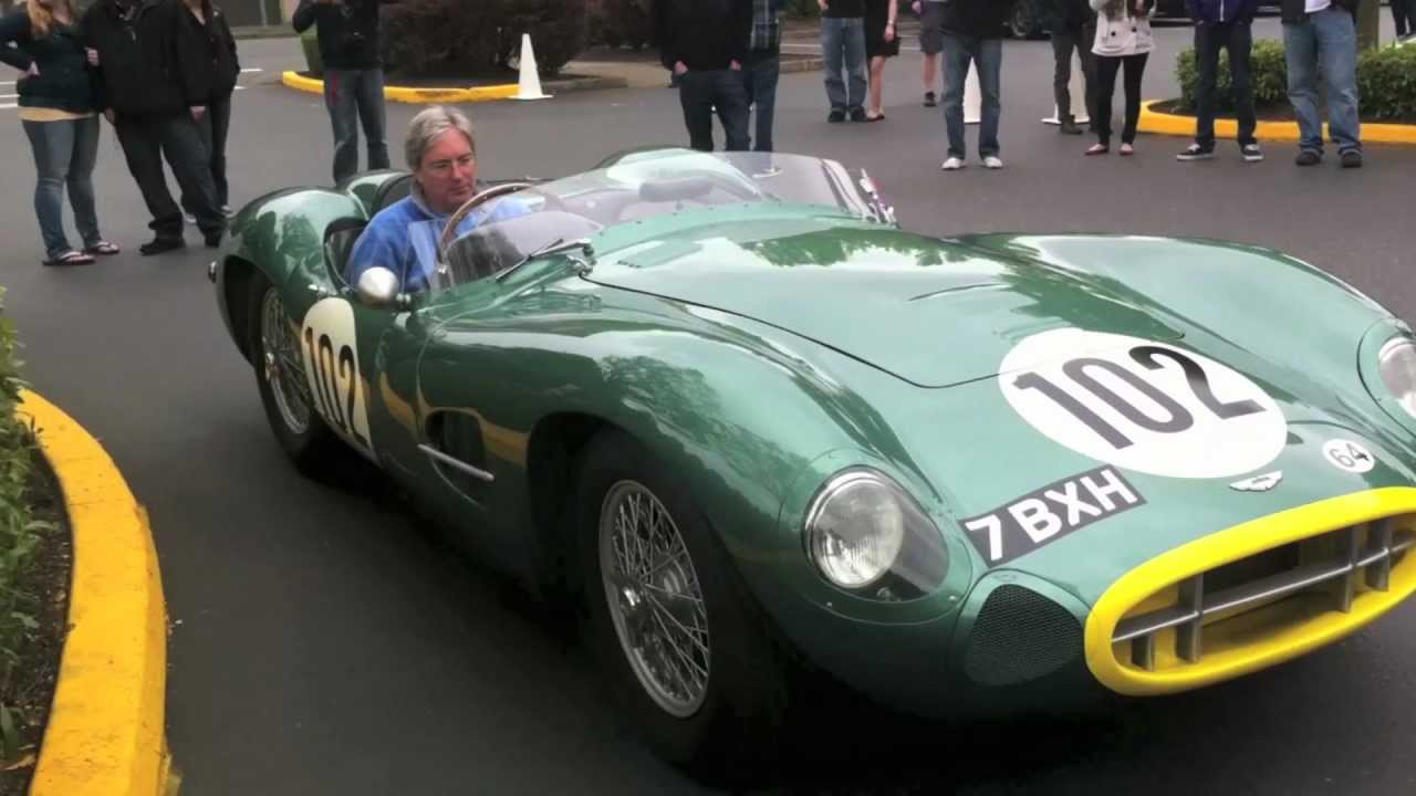 1957 Aston Martin DBR2 Race car - Drive by
