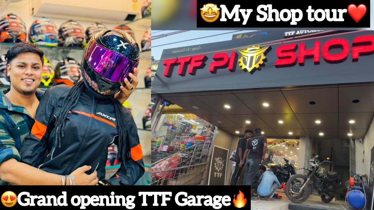 🤩My Shop Tour❤️|😍Grand Opening TTF Garage 🔥| Aj Squad
