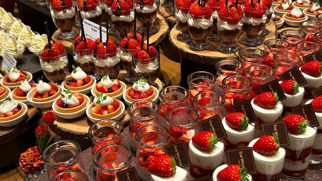 [Шведский стол с клубничными десертами] в отеле The Westin Tokyo The Terrace, 2026 🍓 #КлубничныйШ...