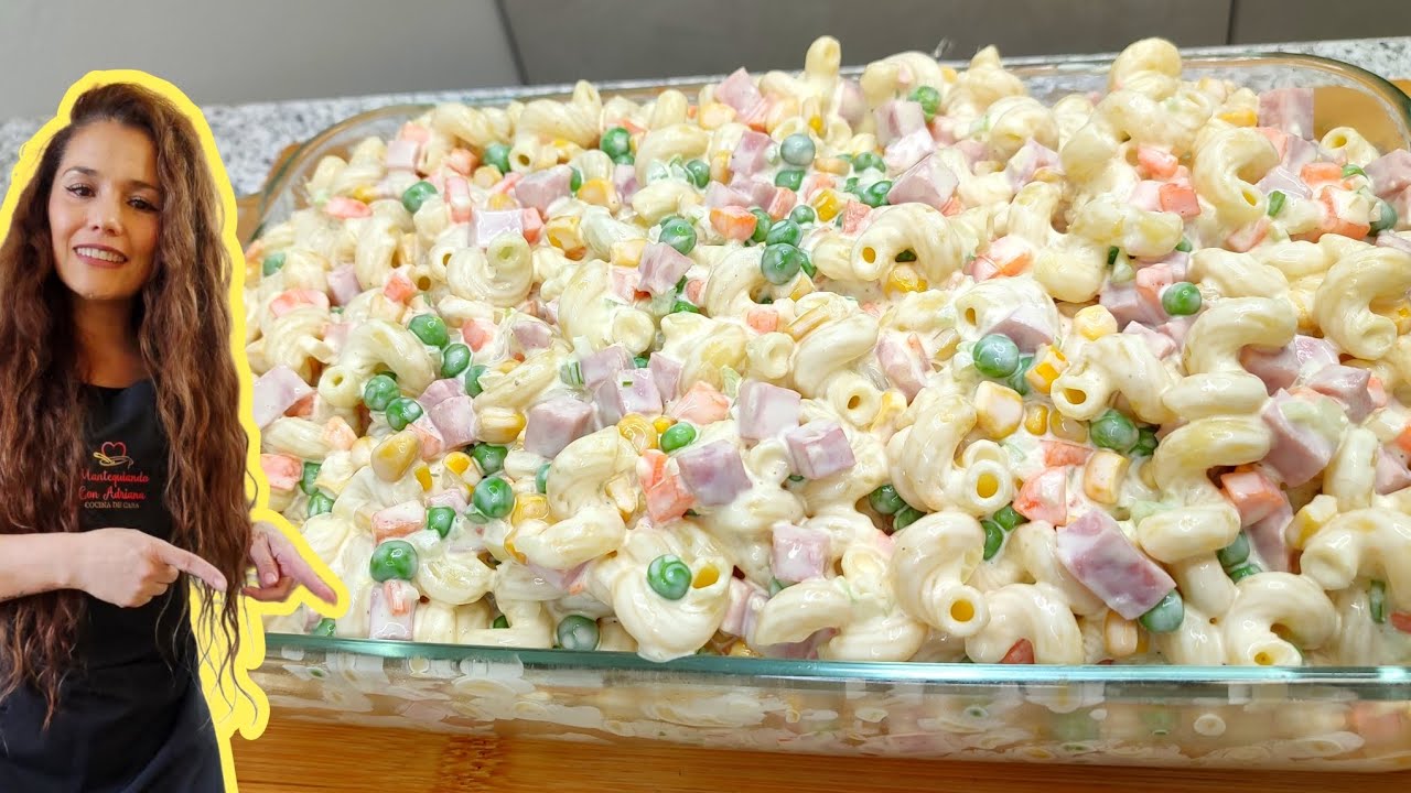 Cómo preparar ENSALADA DE CODITOS PARA 20 PERSONAS