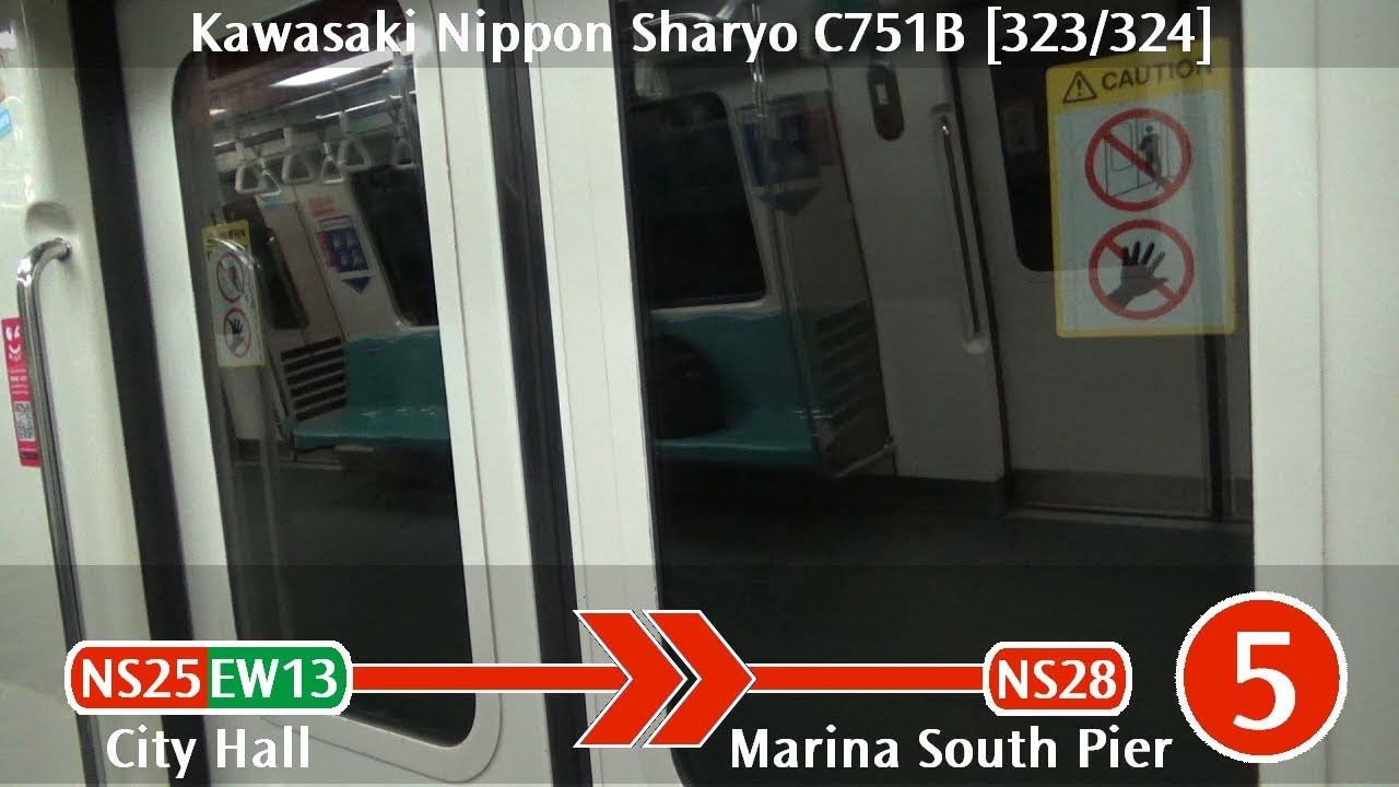 SMRT C751B [323/324]: City Hall → Marina South Pier