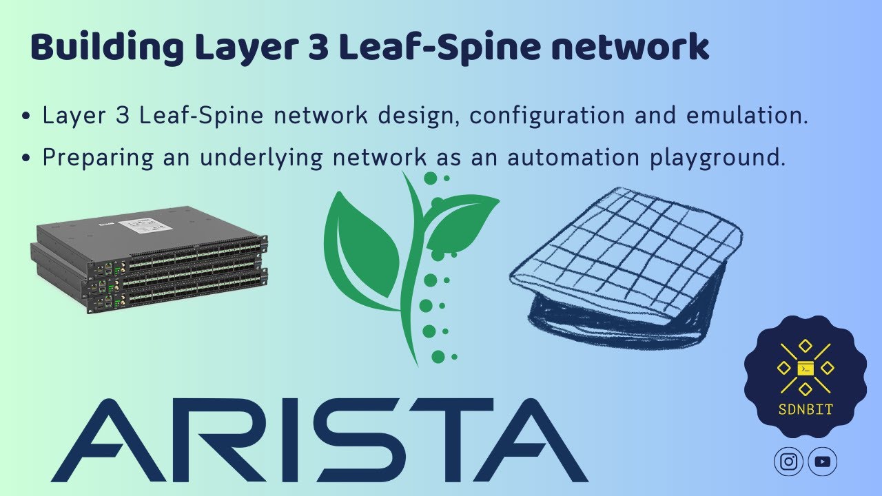 Arista Automation & Programmability:  Part 3 - Building a Layer 3 Leaf-Spine Network