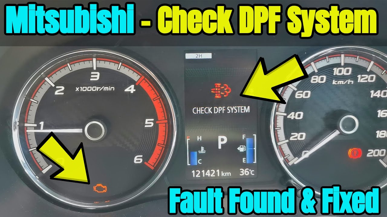 Check DPF System Warning & Stuck In Limp Mode - Mitsubishi Triton - P1498 Fault - Found & Fixed