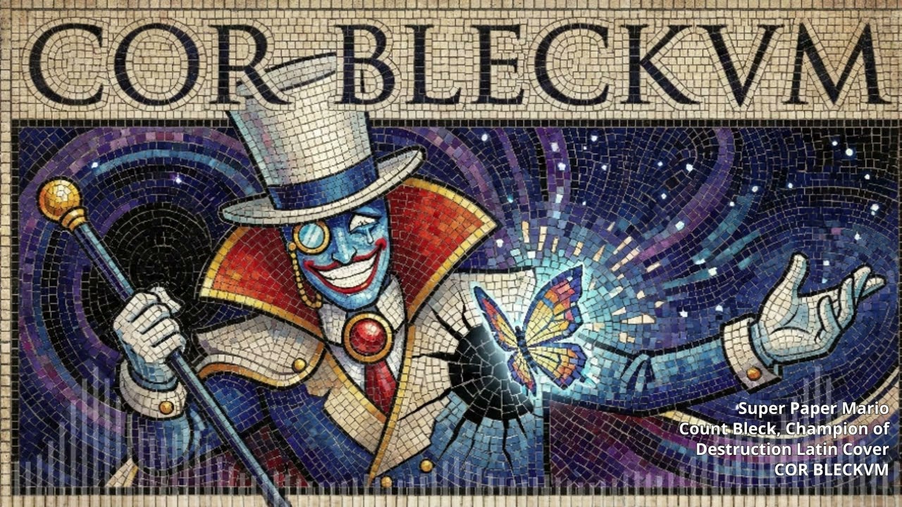 COR BLECKVM 🎩🦋 | Count Bleck Theme (Latin Cover / Super Paper Mario) | Cover en Latín 🏛️