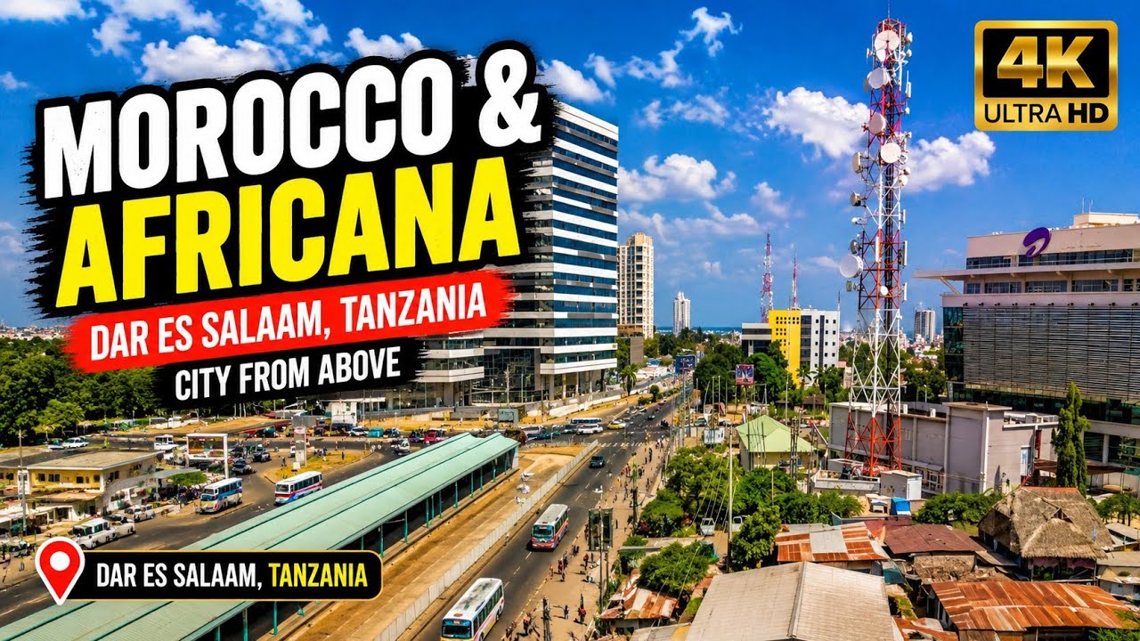 Drone video || Morocco and Africana in Dar es Salaam Tanzania