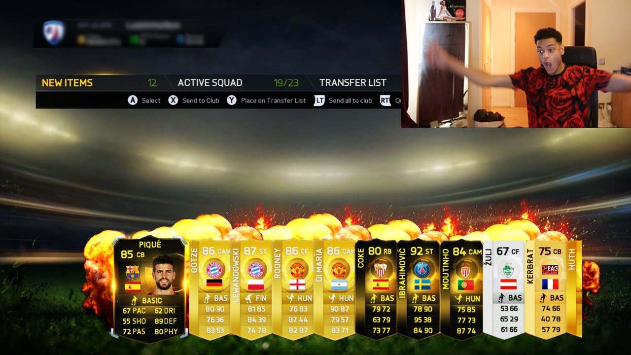 NOWAYYY OMG!! FIFA 15 INSANE PACKS