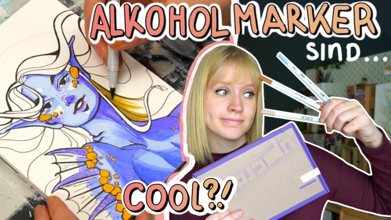 Künstlerin benutzt zum ersten Mal Alkoholmarker - Upcrate Unboxing