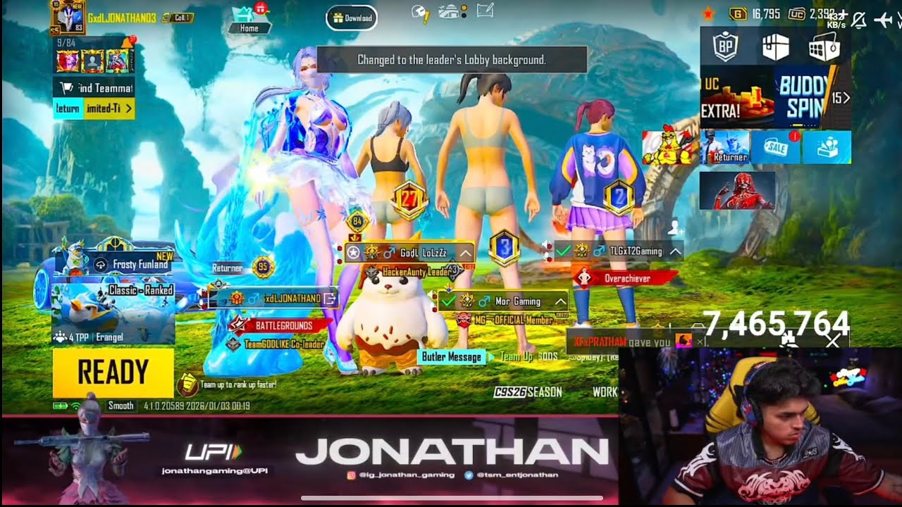 🔥53 Kills Jonathan New Highest Kill Record | BGMI 4.1 Update |  🔥