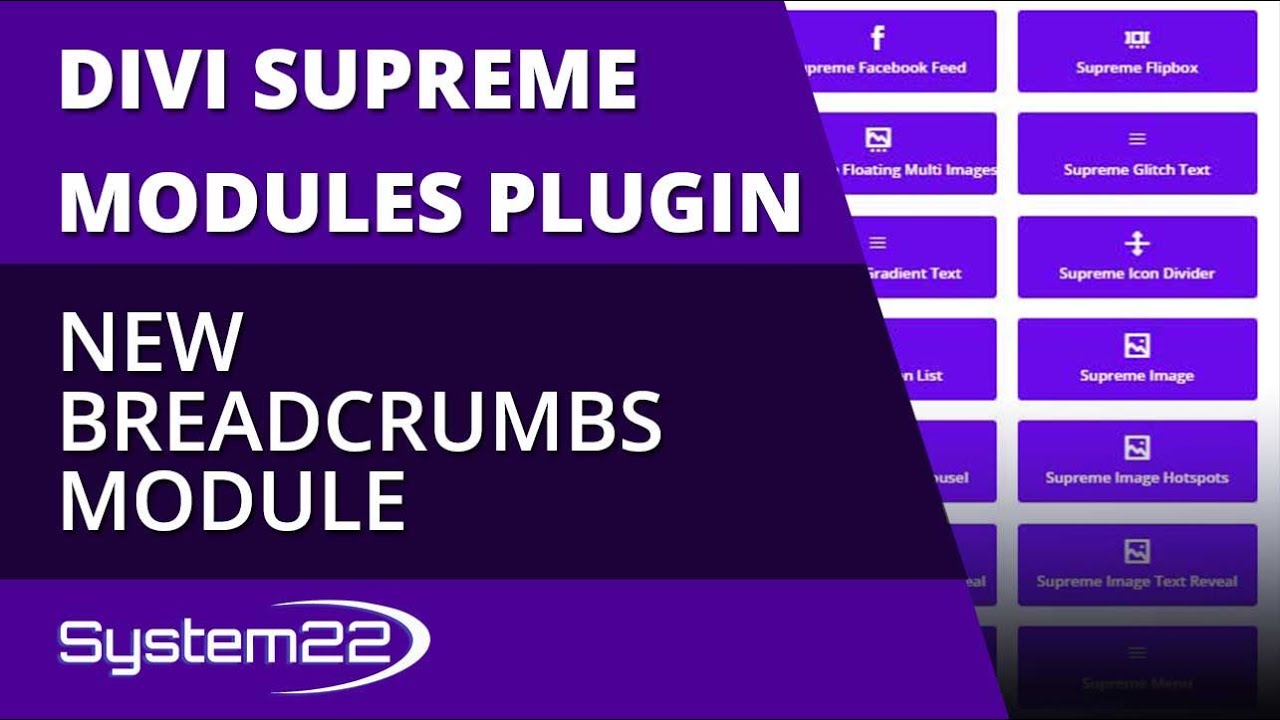 Divi Supreme Modules New Breadcrumbs Module 👍