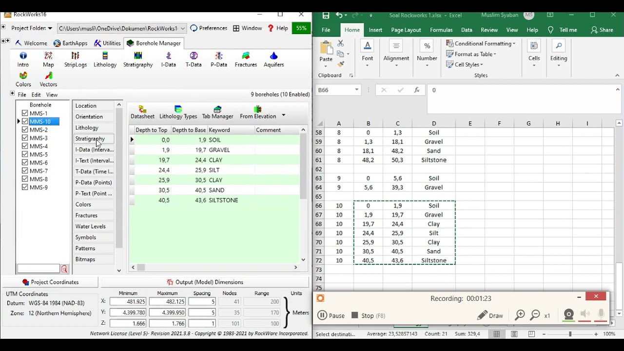 Input Data Rockwork - Rockwork1