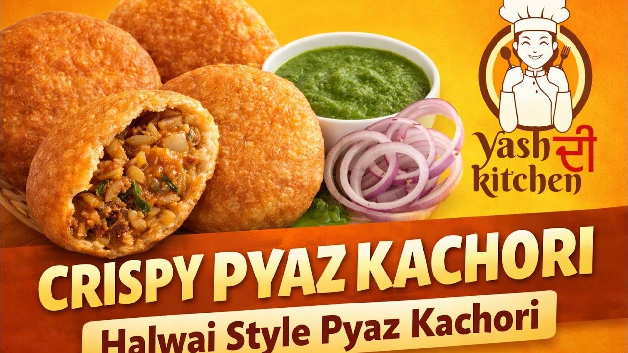 Pyaaz Kachori Recipe | Rajasthani Style Pyaaz Kachori at Home | Crispy Kachori #kachori