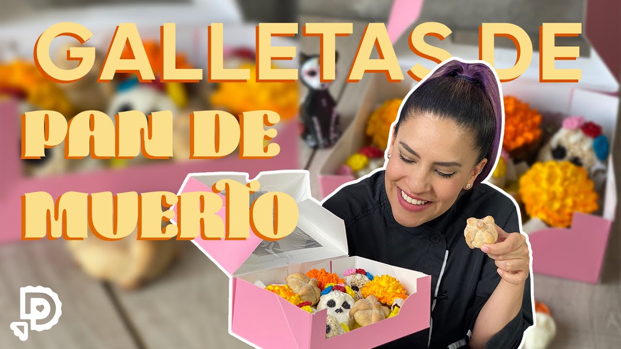 Como hacer GALLETAS de PAN DE MUERTO 💀✨ | Postres Día de Muertos | Paso a Paso | Tips Pasteleros ✨