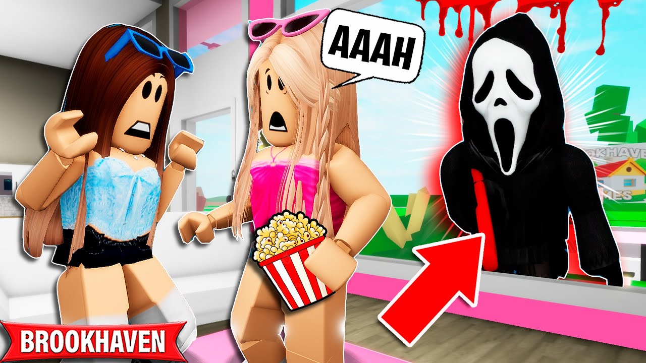 O GHOSTFACE ESTÁ NOS SEGUINDO | Historinhas Brookhaven Roblox | Bibi e Lud