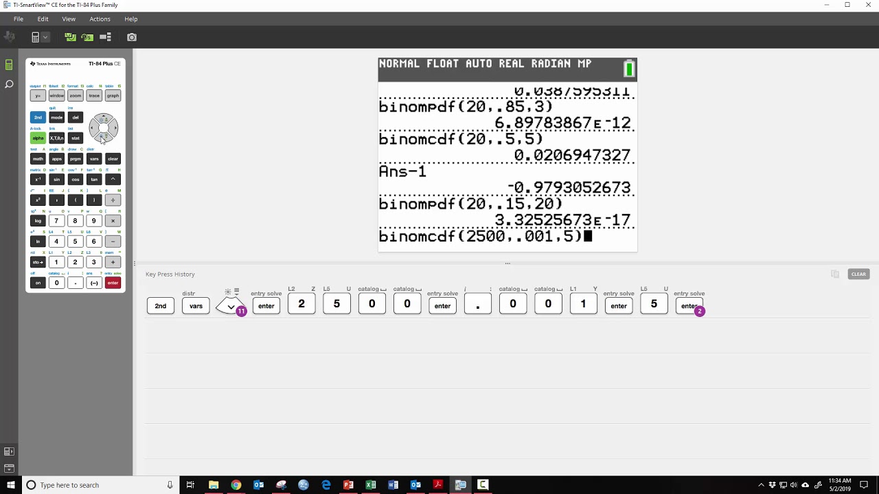 Binomial Probabilities and Poisson