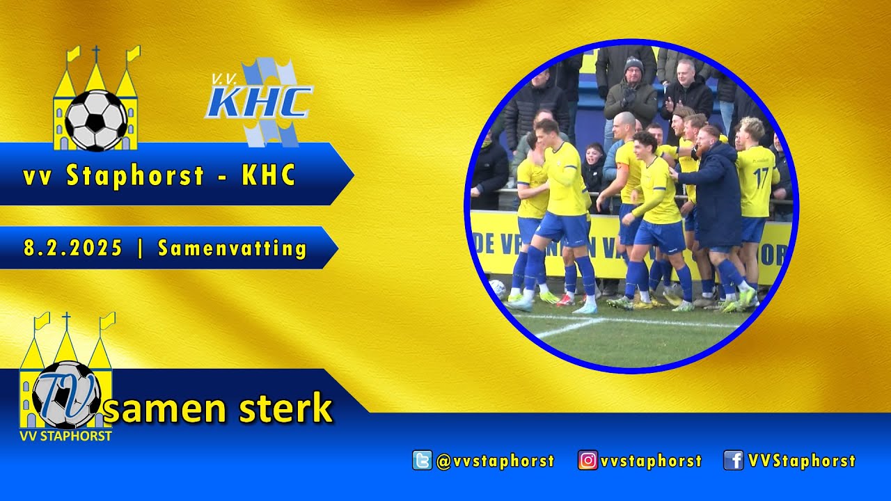 vv Staphorst - KHC | 8.2.2025 | Samenvatting