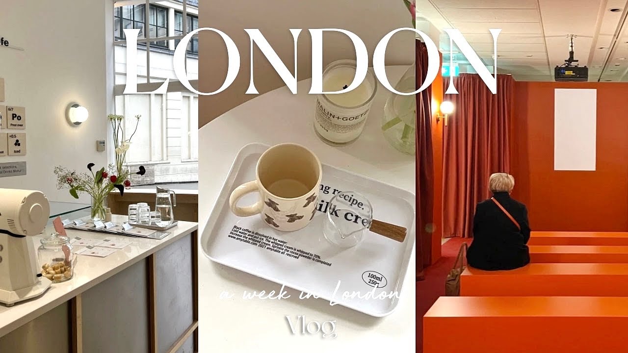 런던일상 | 혼자 힐링하고 온 Wes Anderson 전시회🌼 감성 홈카페☕️ 헬로키티 카페, Qubic cafe, 런던에서 첫 비엔나 커피 먹은날