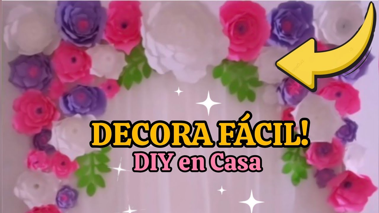 FONDO HECHO CON FLORES DE PAPEL