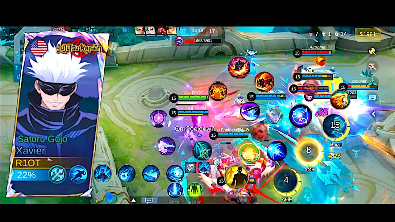 Satoru Gojo Montage #32/Xavier Montage/Xavier Gameplay Mobile Legends Bang Bang