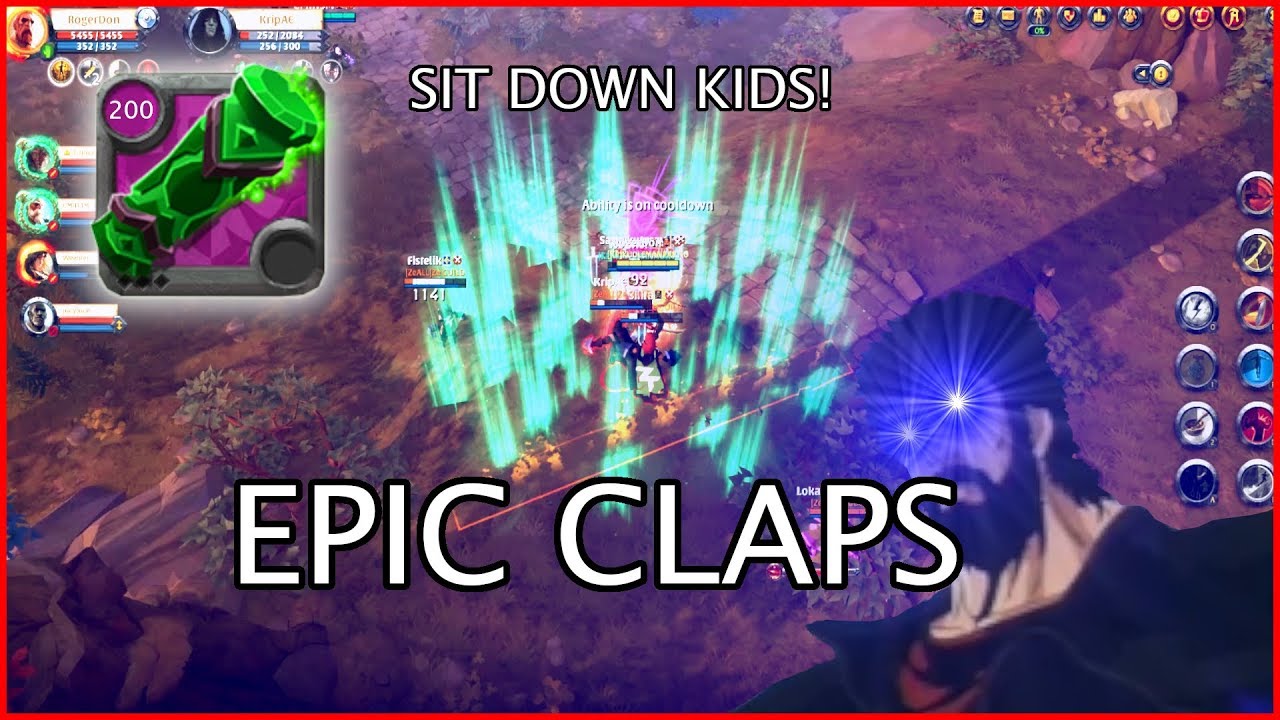 Lvl 200 Mega Claps - Solo vs Zerg - Albion Online 2019 Claps & Combos
