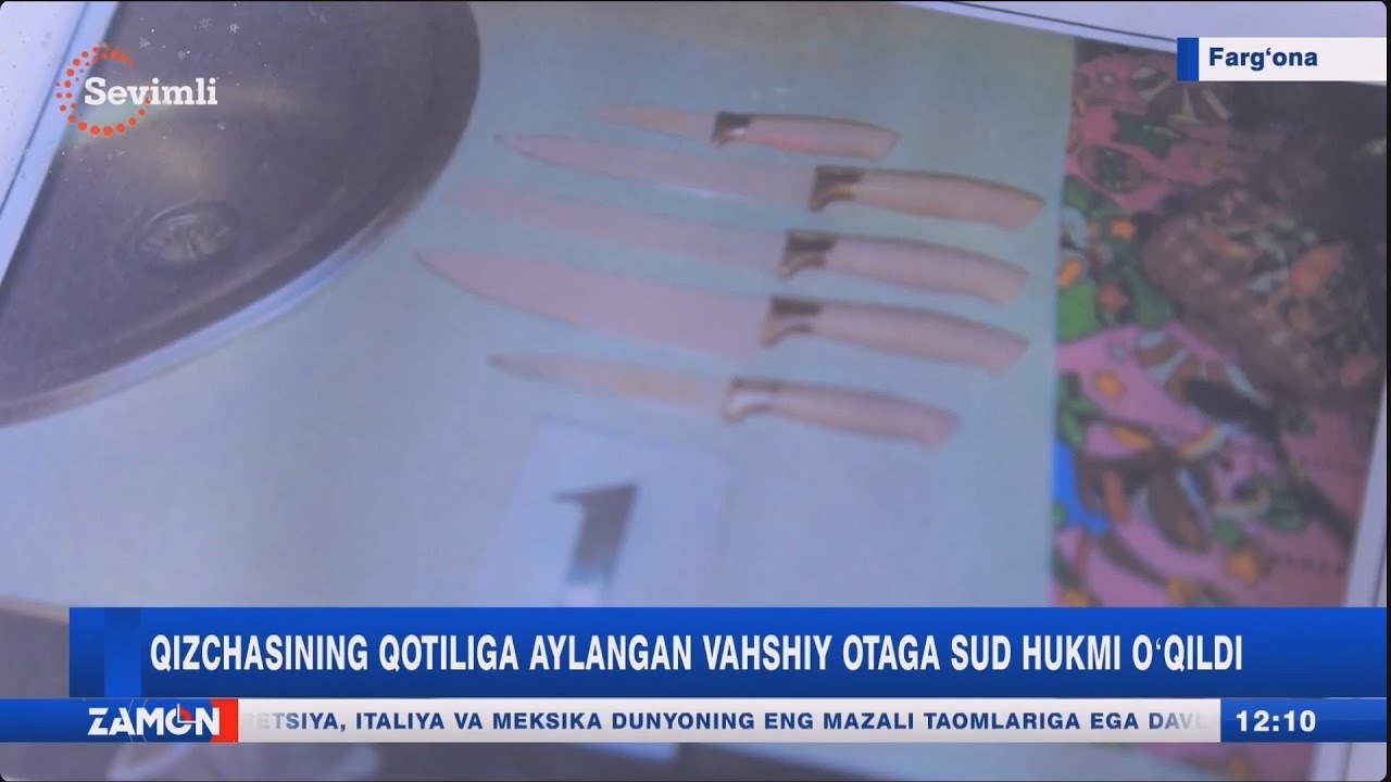 Qizchasining qotiliga aylangan vahshiy otaga sud hukmi o'qildi (Farg'ona)