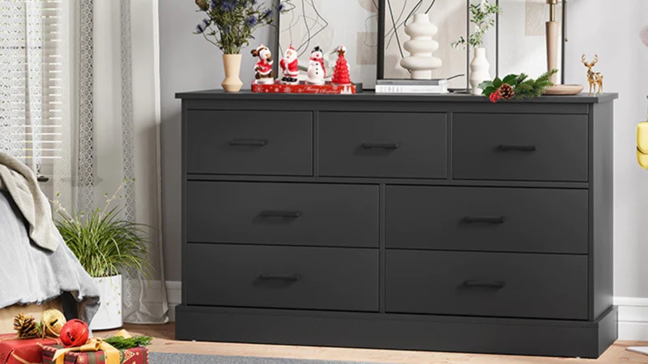 How to Install | Sikaic 7 Drawers Dresser With Sturdy Base Storage Cabinet