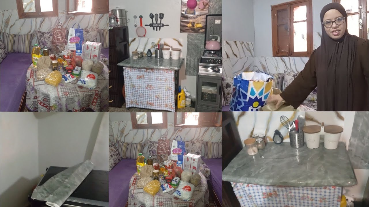تقديه شهر رمضان كاملة♥️فاجاتني قدام باب داري🥹تغيير بسيط في الكوزينه شحال فرحني💪هاكا جات حسن البنات