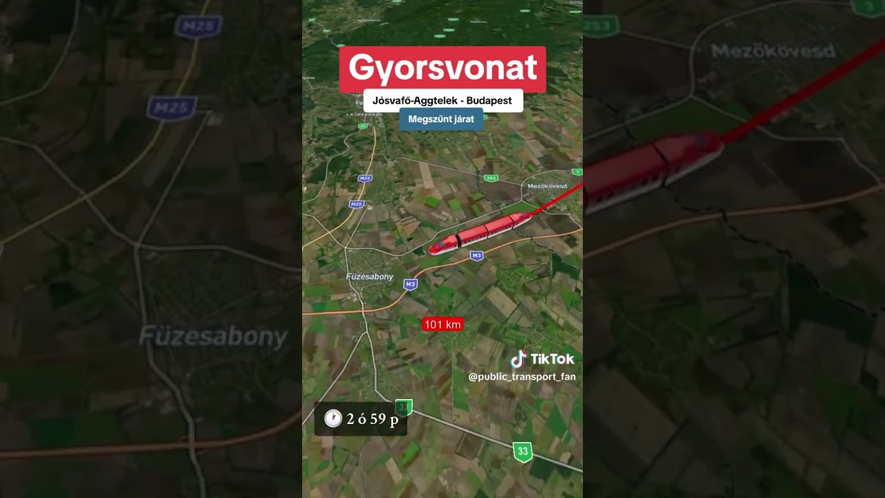 Gyorsvonat: Jósvafő-Aggtelek - Budapest 