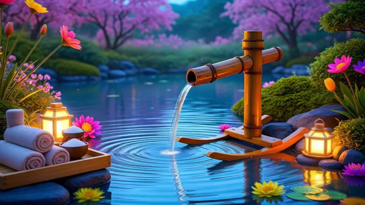 Soothing Spa Piano🌿 Relaxing Music with Nature Sounds ~ Relieve Stress & Calming Piano Melodies